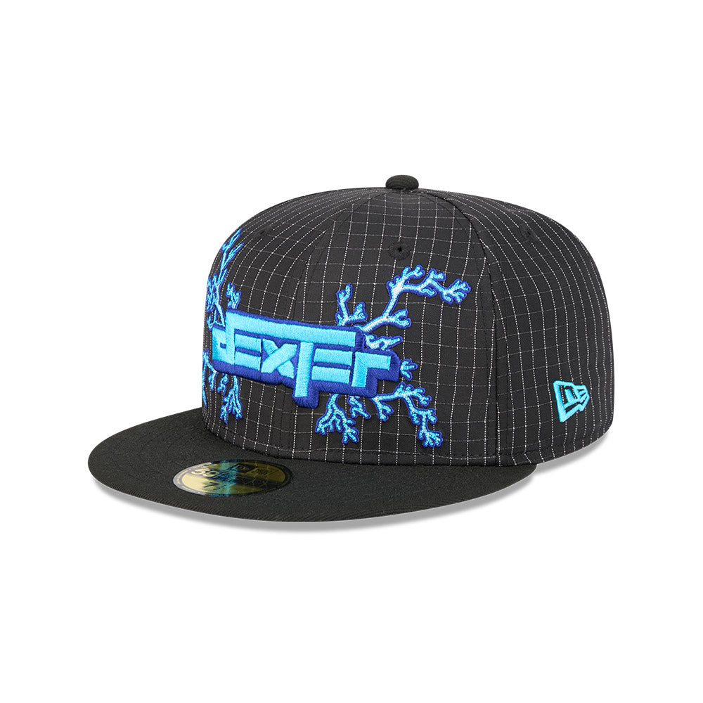 59FIFTY Dexter's Laboratory ブラック ライトブルーアンダーバイザー