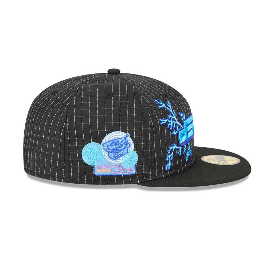 59FIFTY Dexter's Laboratory ブラック ライトブルーアンダーバイザー