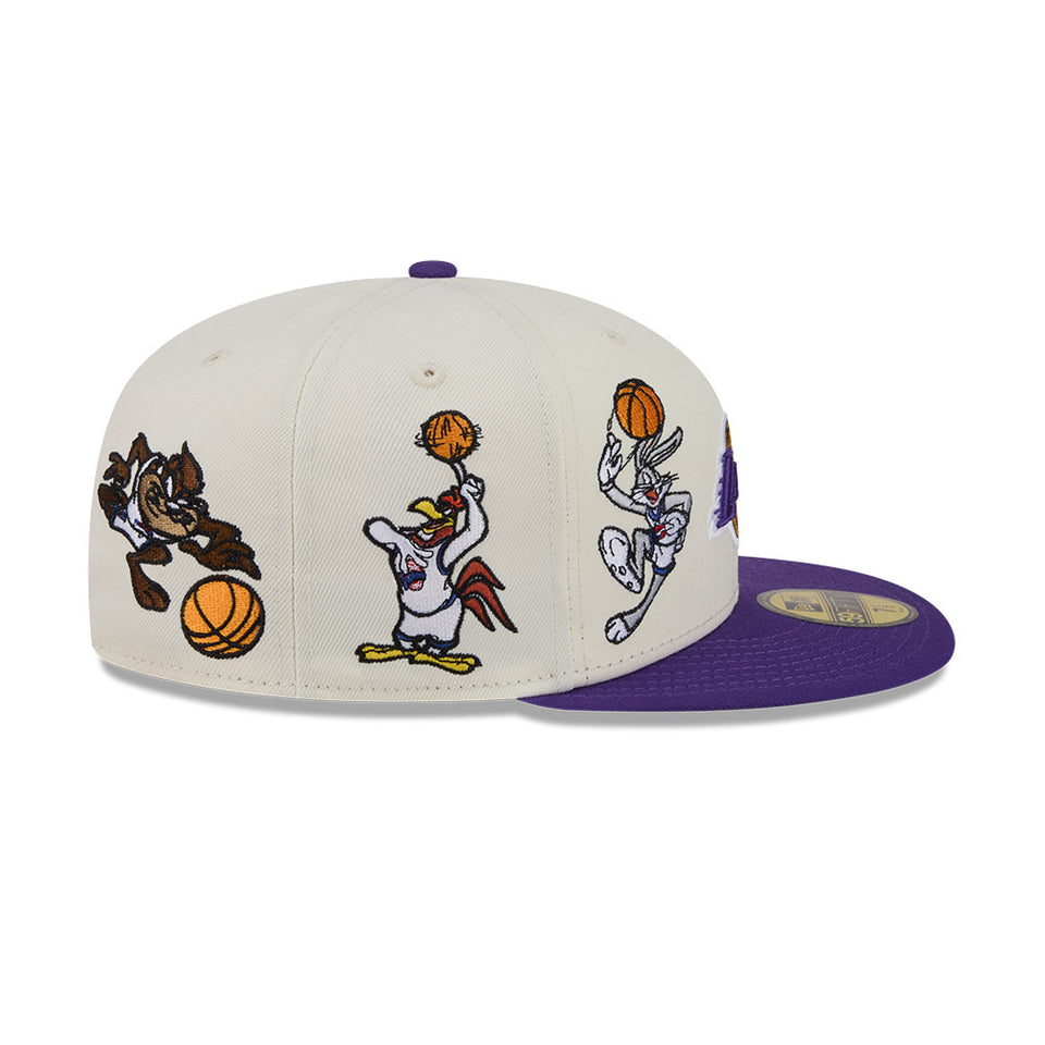 59FIFTY Space Jam スペース・ジャム ロサンゼルス・レイカーズ Tune Squad ホワイト/パープル