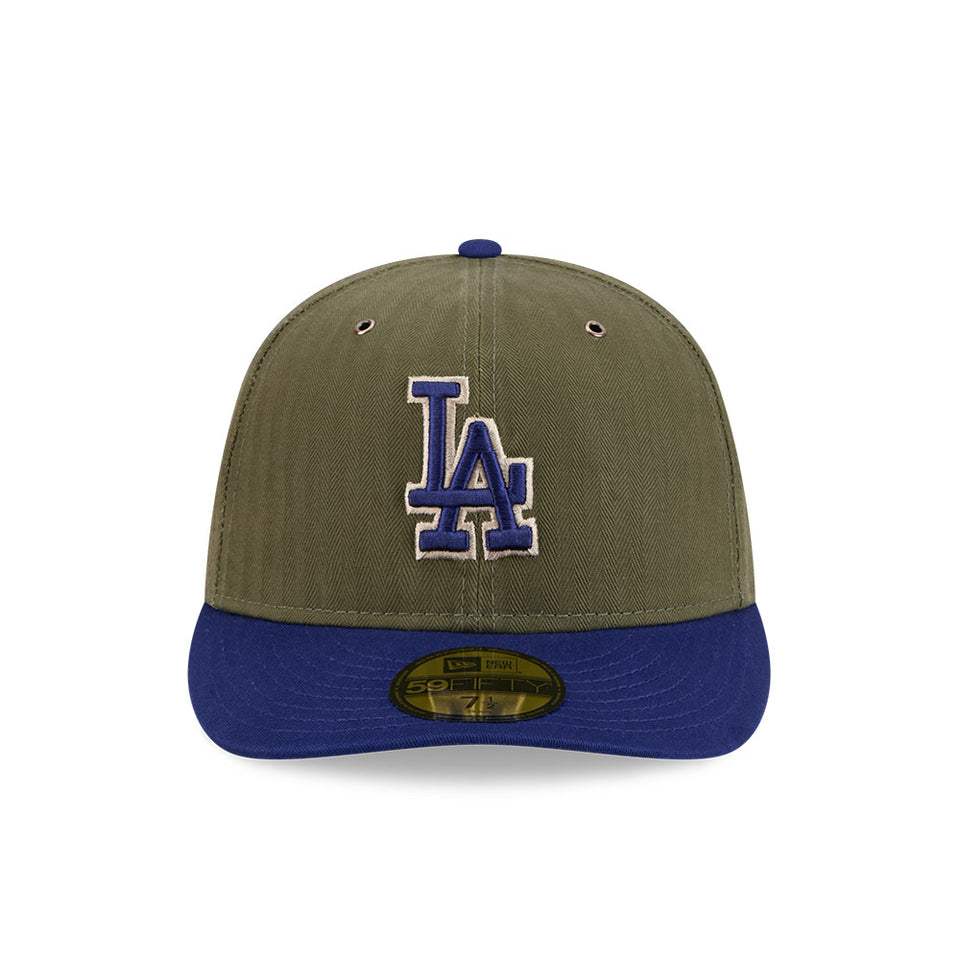 PC 59FIFTY American Herringbone ロサンゼルス・ドジャース ダークロイヤルバイザー