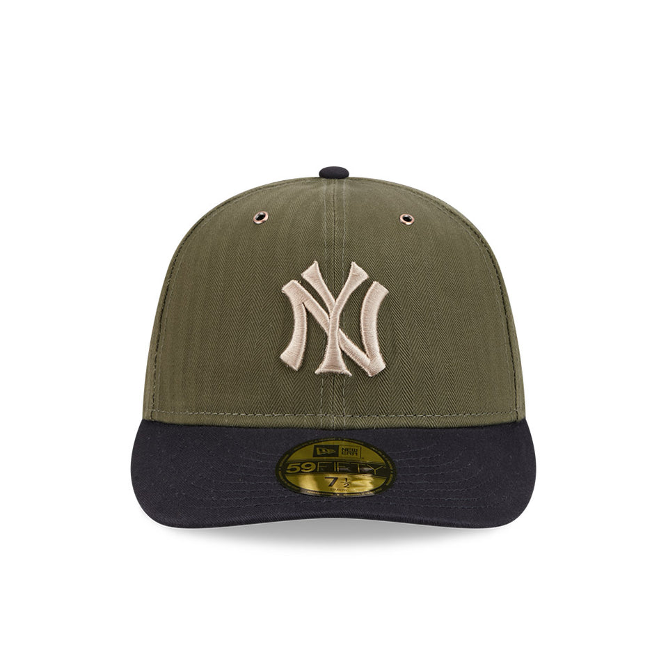 PC 59FIFTY American Herringbone ニューヨーク・ヤンキース クーパーズタウン オリーブ ネイビーバイザー