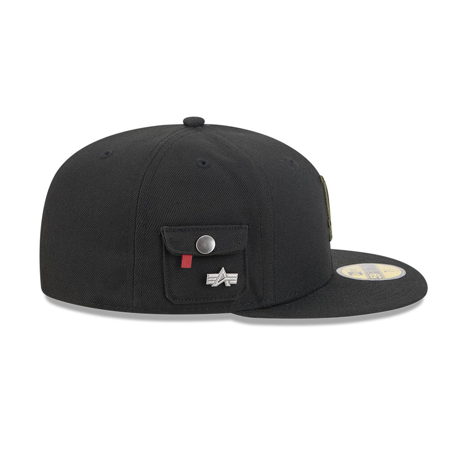 59FIFTY Alpha Industries ロサンゼルス・ドジャース ブラック