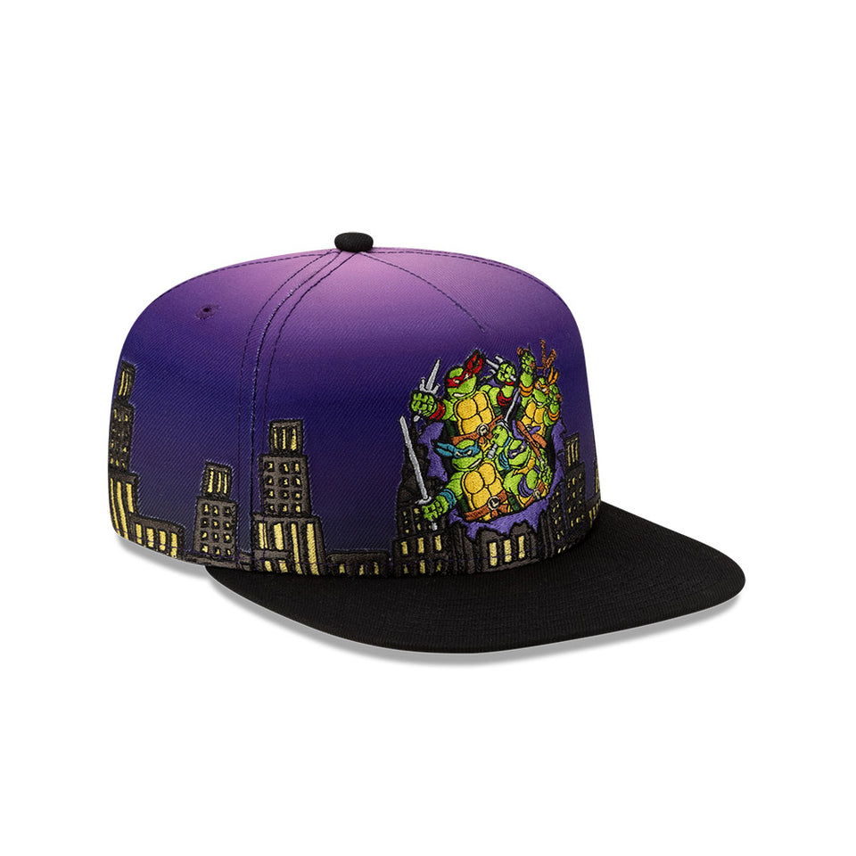 59FIFTY A-Frame Teenage Mutant Ninja Turtles ティーンエイジ・ミュータント・ニンジャ・タートルズ Cityscape パープル