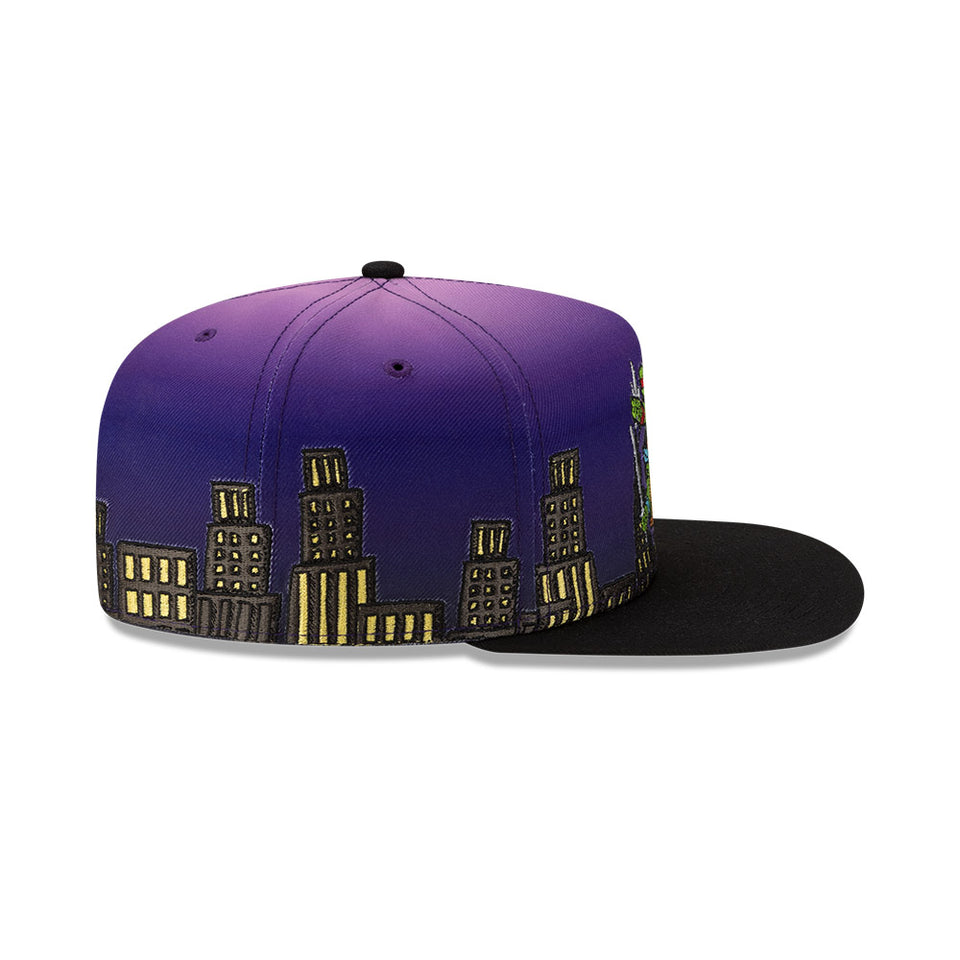 59FIFTY A-Frame Teenage Mutant Ninja Turtles ティーンエイジ・ミュータント・ニンジャ・タートルズ Cityscape パープル