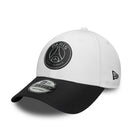 9FORTY Paris Saint-Germain Metallic Logo ホワイト ブラックバイザー