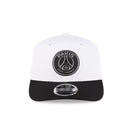 9SEVENTY ストレッチスナップ Paris Saint-Germain Metallic Logo ホワイト ブラックバイザー
