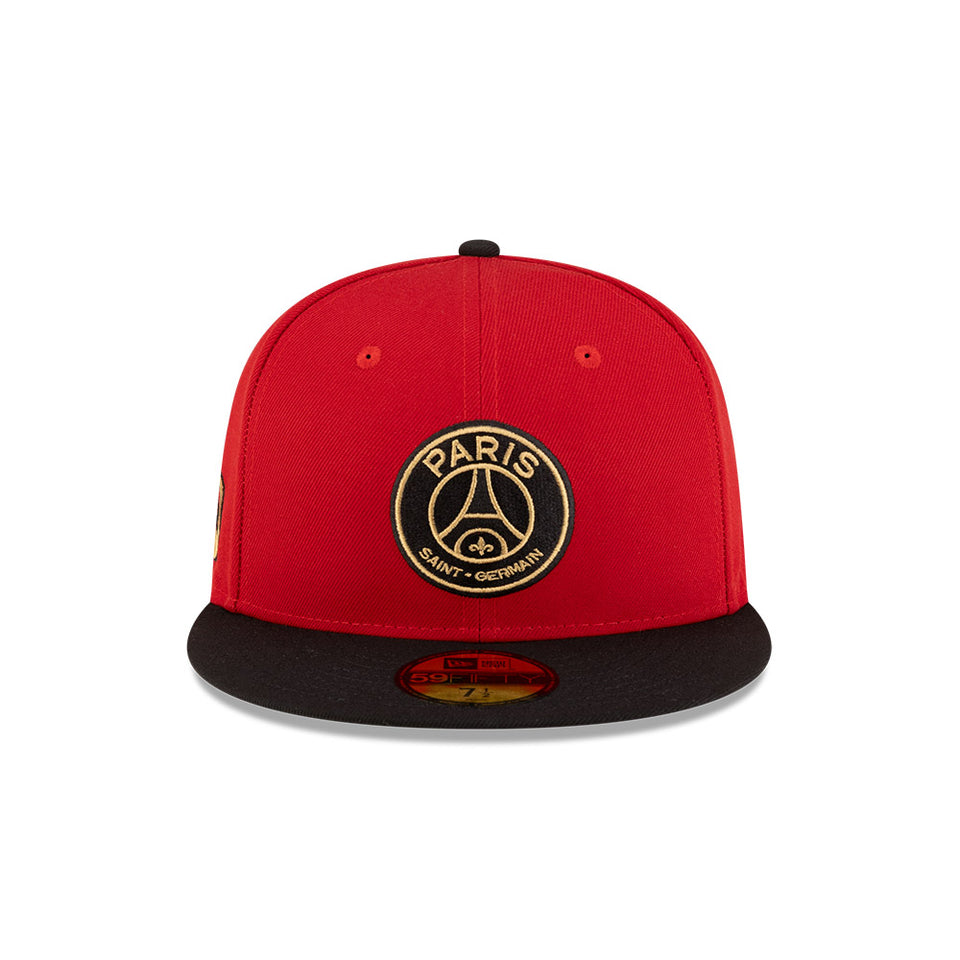 59FIFTY Paris Saint-Germain Chinese New Year スカーレット ブラックバイザー