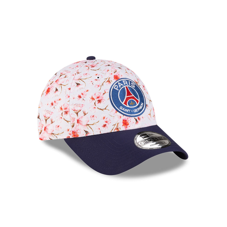 9FORTY Paris Saint-Germain Cherry Blossom ライトネイビーバイザー