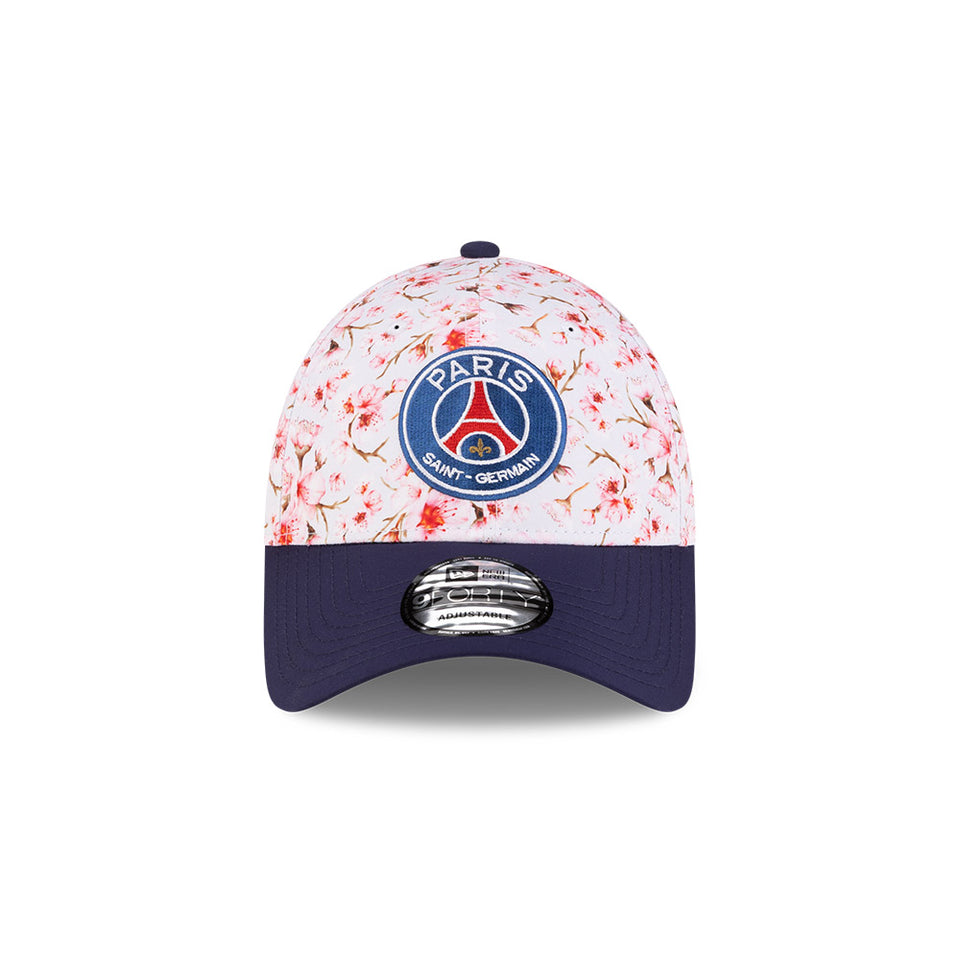 9FORTY Paris Saint-Germain Cherry Blossom ライトネイビーバイザー
