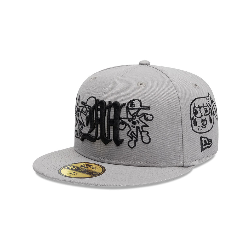 59FIFTY Mora Lo Mismo de Siempre オールオーバー グレー