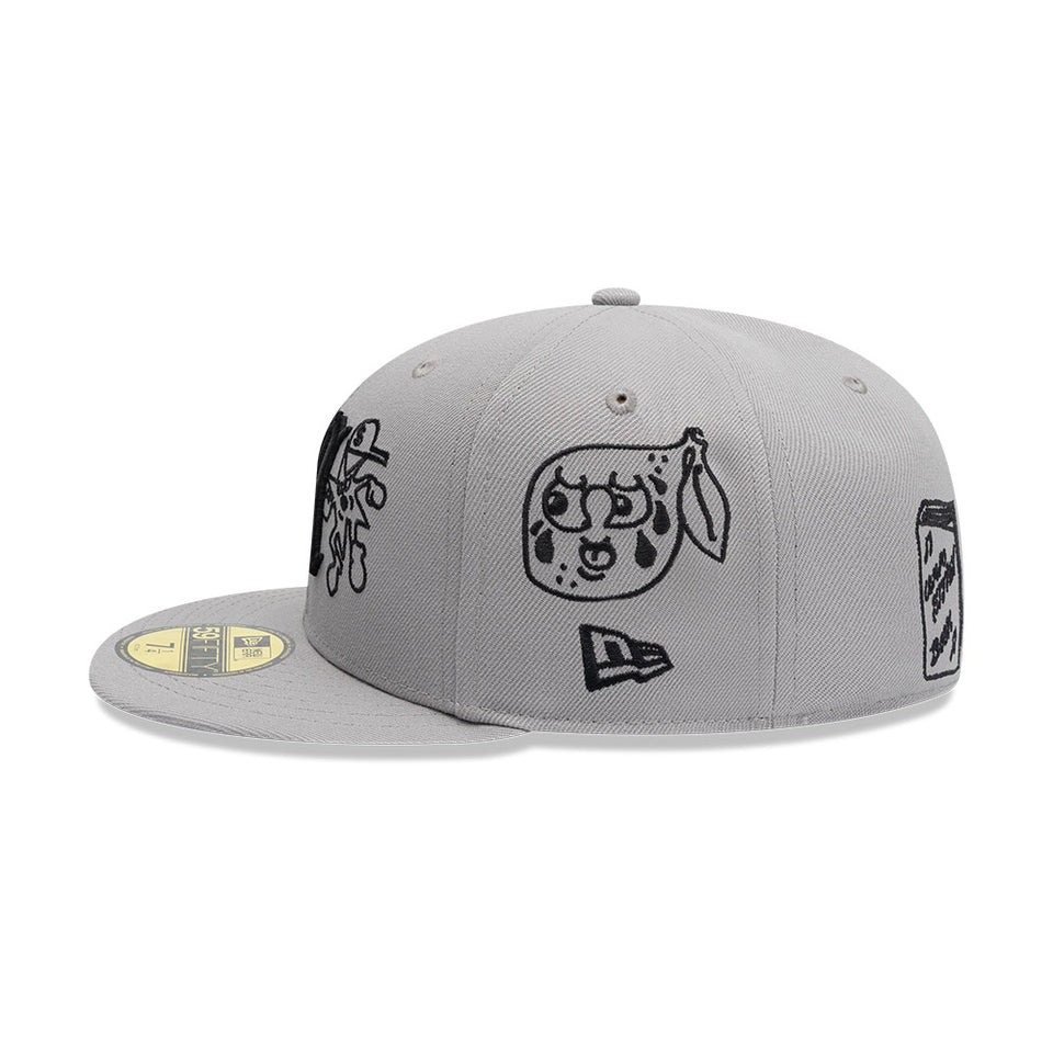 59FIFTY Mora Lo Mismo de Siempre オールオーバー グレー