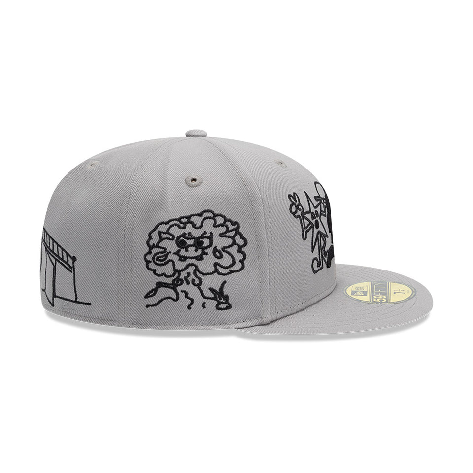 59FIFTY Mora Lo Mismo de Siempre オールオーバー グレー