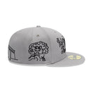 59FIFTY Mora Lo Mismo de Siempre オールオーバー グレー
