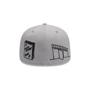 59FIFTY Mora Lo Mismo de Siempre オールオーバー グレー