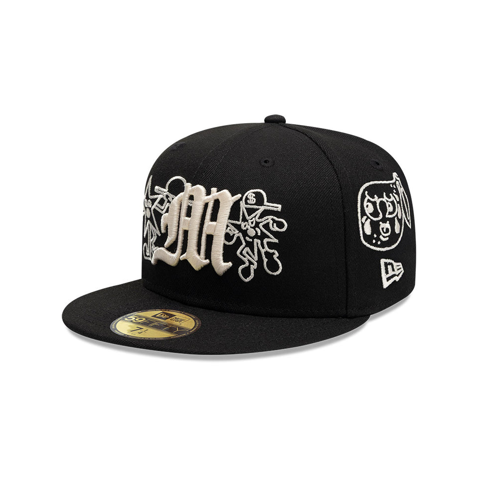 もりもり様New Era 59FIFTY キャップ 59FIFTY Mora Lo Mismo de Siempre オールオーバー ブラック
