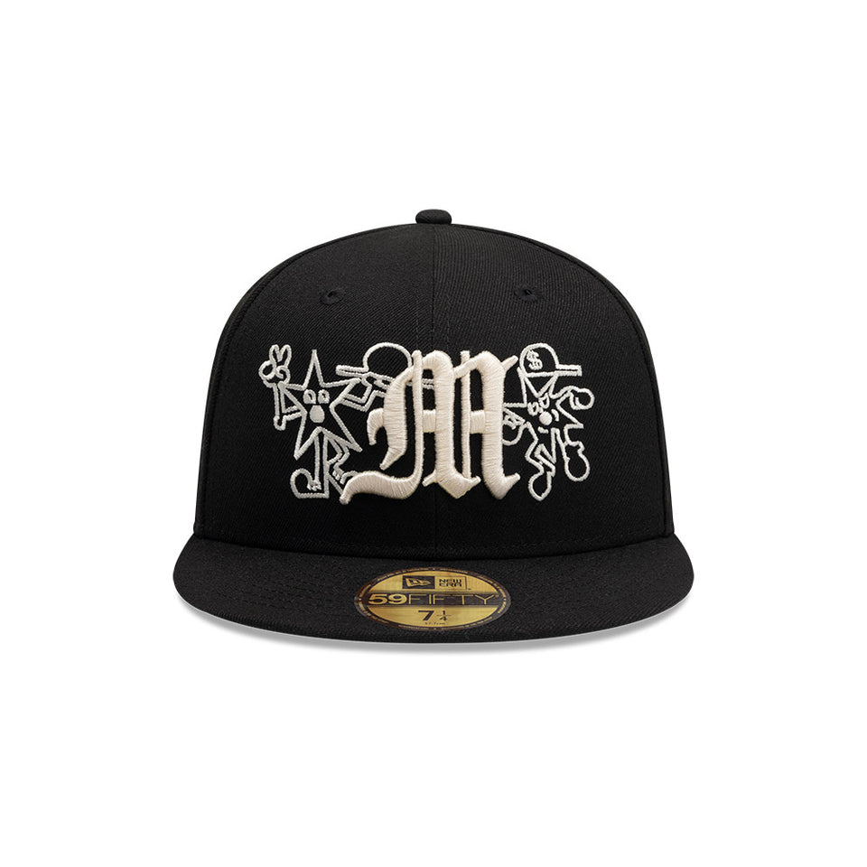 59FIFTY Mora Lo Mismo de Siempre オールオーバー ブラック × ベージュ