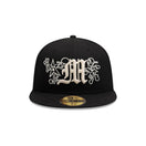 59FIFTY Mora Lo Mismo de Siempre オールオーバー ブラック × ベージュ