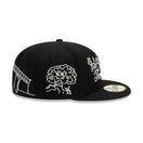 59FIFTY Mora Lo Mismo de Siempre オールオーバー ブラック × ベージュ