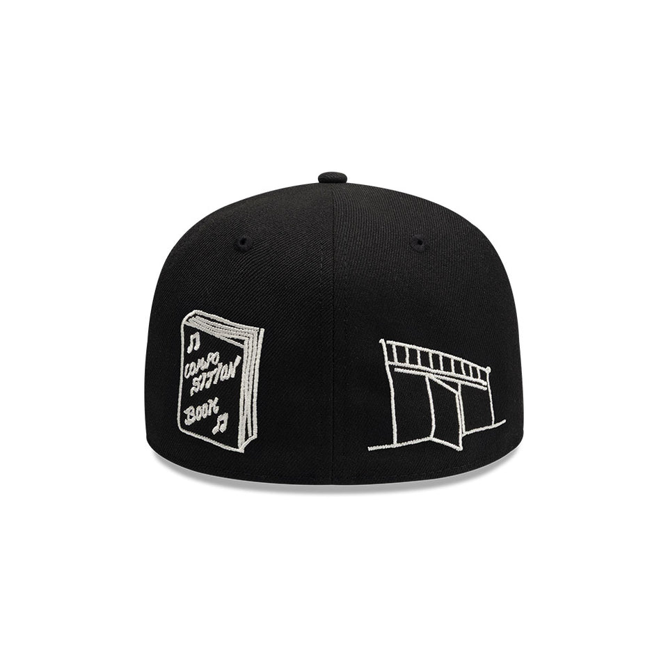 59FIFTY Mora Lo Mismo de Siempre オールオーバー ブラック × ベージュ