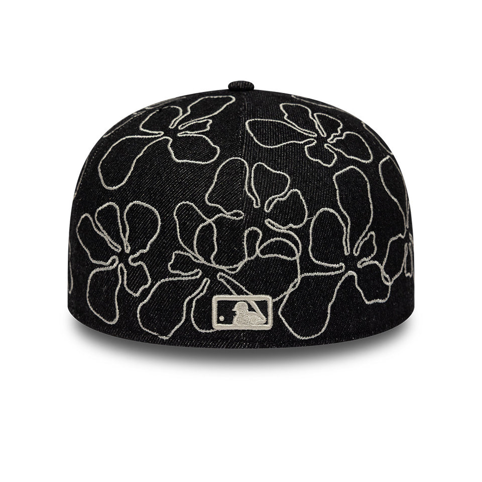 59FIFTY Floral Denim ニューヨーク・ヤンキース ブラックデニム