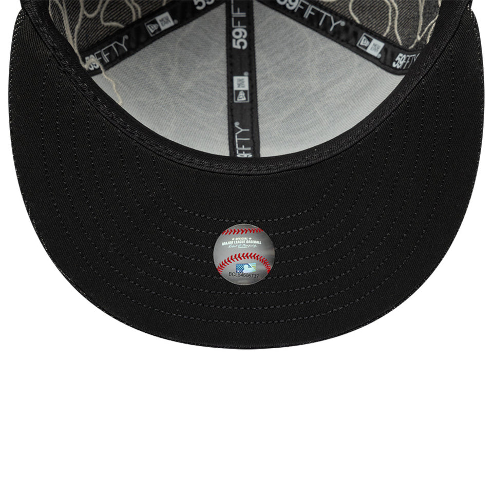 59FIFTY Floral Denim ニューヨーク・ヤンキース ブラックデニム