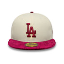 59FIFTY 59FIFTY DAY Memorial Collection ロサンゼルス・ドジャース クロームホワイト バーガンジーペイズリーバイザー