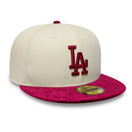 59FIFTY 59FIFTY DAY Memorial Collection ロサンゼルス・ドジャース クロームホワイト バーガンジーペイズリーバイザー