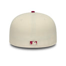 59FIFTY 59FIFTY DAY Memorial Collection ロサンゼルス・ドジャース クロームホワイト バーガンジーペイズリーバイザー