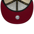 59FIFTY 59FIFTY DAY Memorial Collection ロサンゼルス・ドジャース クロームホワイト バーガンジーペイズリーバイザー