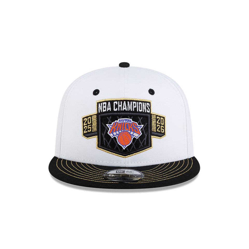9FIFTY 2026 NBA Champions ニューヨーク・ニックス ホワイト ブラックバイザー
