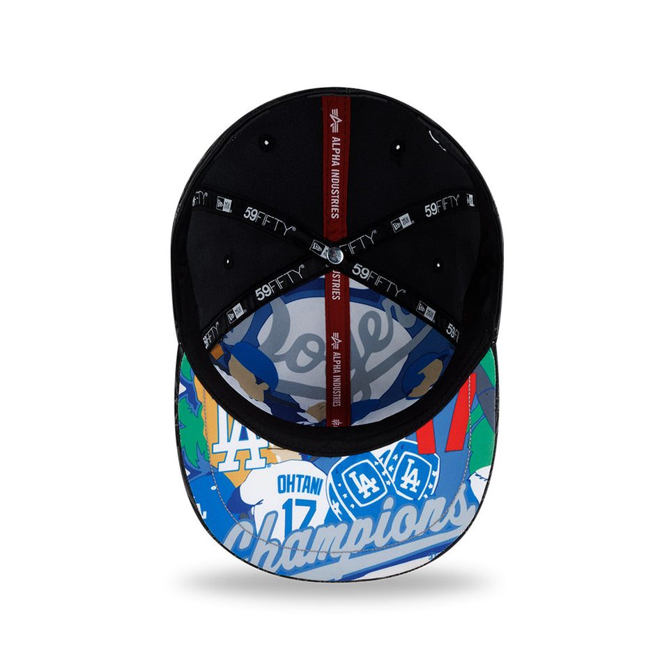 59FIFTY Alpha Industries x ComplexCon ロサンゼルス・ドジャース シンセティックレザー ブラック
