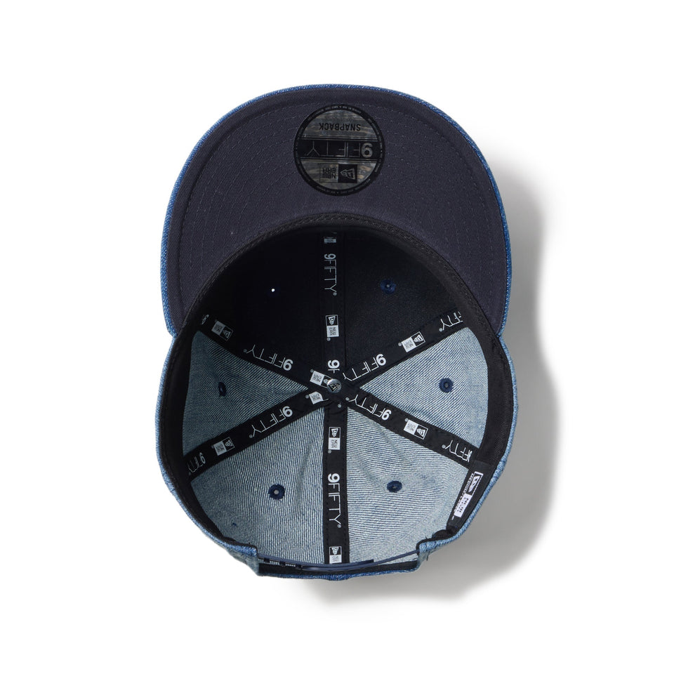 9FIFTY Denim Leather Patch ウォッシュドデニム - 14307462 - SM | NEW ERA ニューエラ公式オンラインストア