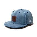 9FIFTY Denim Leather Patch ウォッシュドデニム - 14307462 - SM | NEW ERA ニューエラ公式オンラインストア
