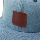 9FIFTY Denim Leather Patch ウォッシュドデニム - 14307462 - SM | NEW ERA ニューエラ公式オンラインストア