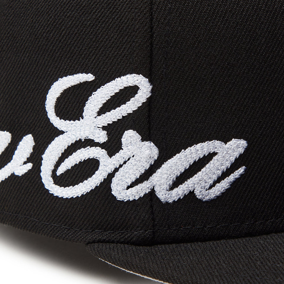 9FIFTY Essential エッセンシャル チェーンステッチ スクリプトロゴ ブラック - 14307458 - SM | NEW ERA ニューエラ公式オンラインストア