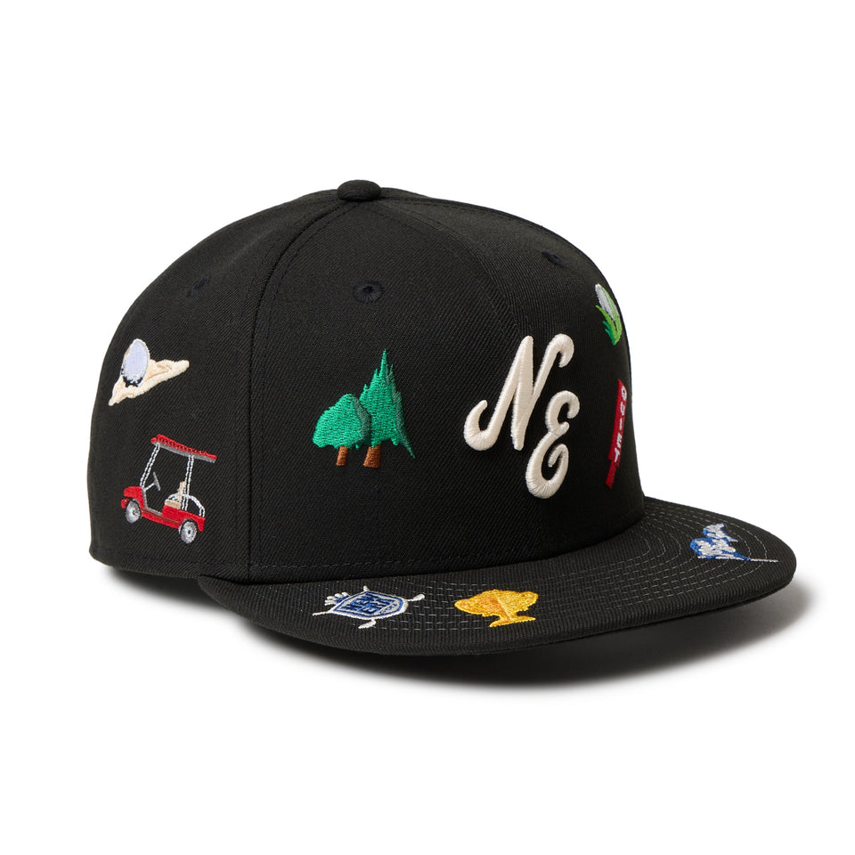 9FIFTY Golf Allover ブラック | ゴルフ - 14669068 - SM | NEW ERA ニューエラ公式オンラインストア