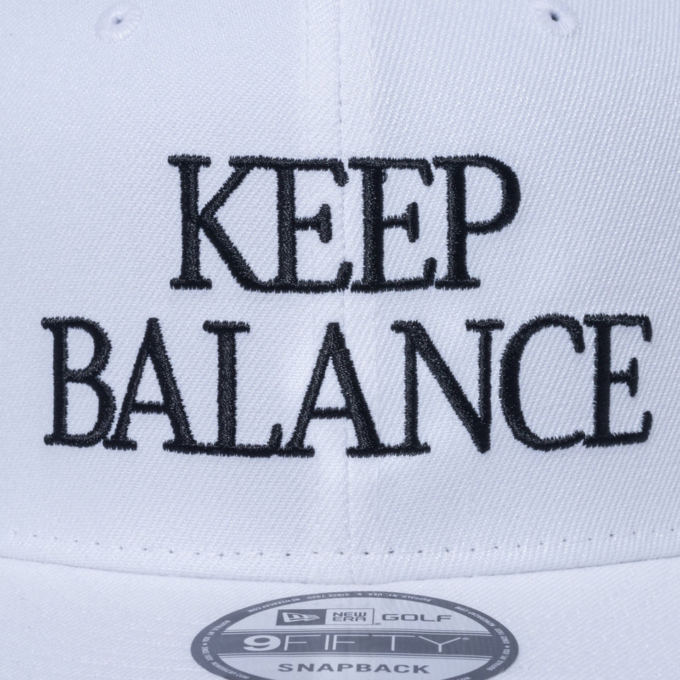 【ゴルフ】 9FIFTY Keep Balance ホワイト - 14109201-OSFM | NEW ERA ニューエラ公式オンラインストア