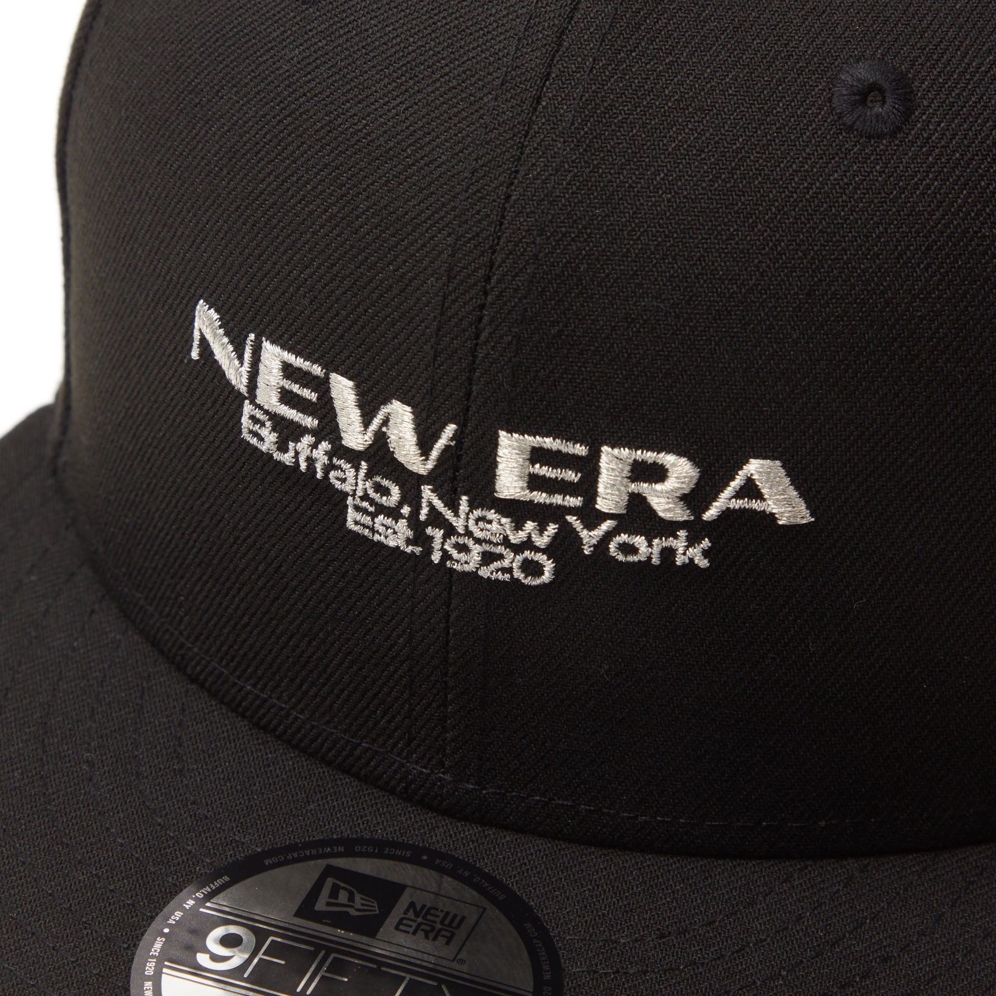 9FIFTY Metal Flag Logo ブラック × メタリックシルバー 2