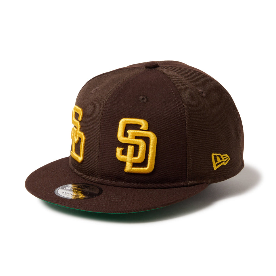 9FIFTY ソフトバックラム MLB ダブルロゴ サンディエゴ・パドレス クーパーズタウン バーントウッド ケリーグリーン - 14667800 - SM | NEW ERA ニューエラ公式オンラインストア