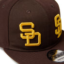 9FIFTY ソフトバックラム MLB ダブルロゴ サンディエゴ・パドレス クーパーズタウン バーントウッド ケリーグリーン - 14667800 - SM | NEW ERA ニューエラ公式オンラインストア