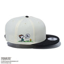 【ゴルフ】9FIFTY PEANUTS ピーナッツ クロームホワイト ブラックバイザー - 14124313-OSFM | NEW ERA ニューエラ公式オンラインストア