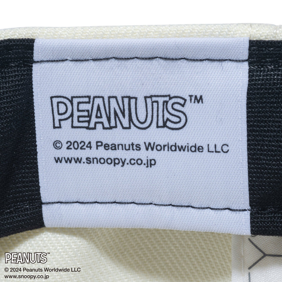 【ゴルフ】9FIFTY PEANUTS ピーナッツ クロームホワイト ブラックバイザー - 14124313-OSFM | NEW ERA ニューエラ公式オンラインストア