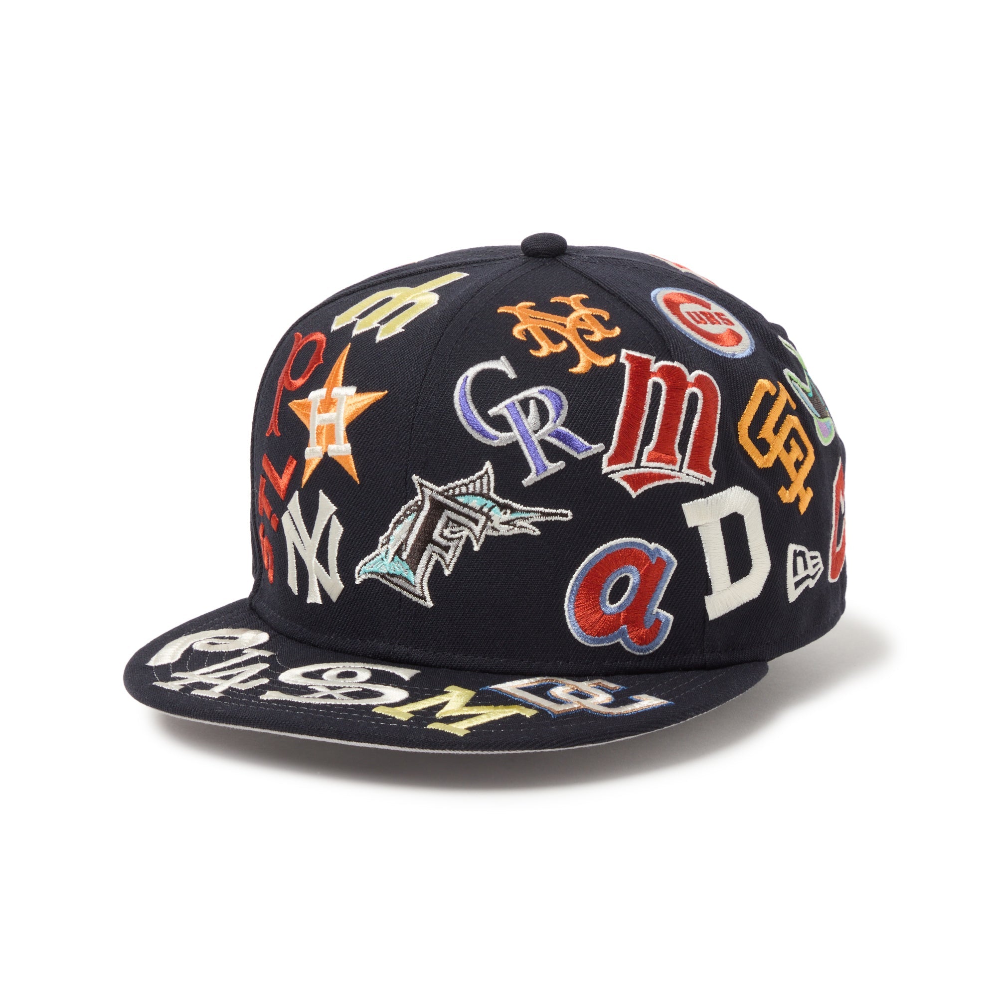 9FIFTY Team Logo Allover MLB クーパーズタウン ネイビー 