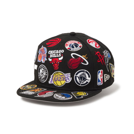 9FIFTY Team Logo Allover NBA ブラック | ニューエラオンラインストア