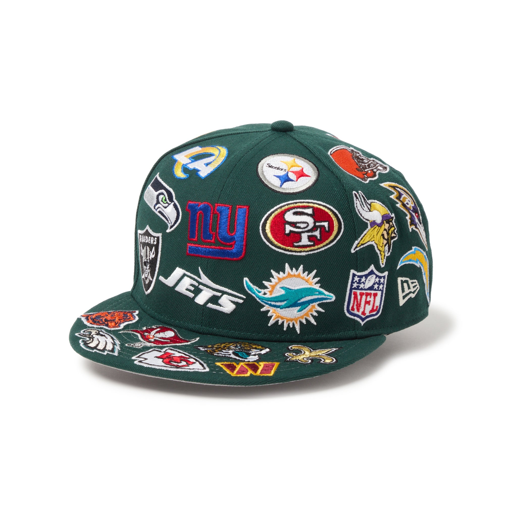 9FIFTY Team Logo Allover NFL ダークグリーン | ニューエラオンライン