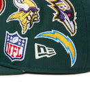 9FIFTY Team Logo Allover NFL ダークグリーン - 14667797 - SM | NEW ERA ニューエラ公式オンラインストア