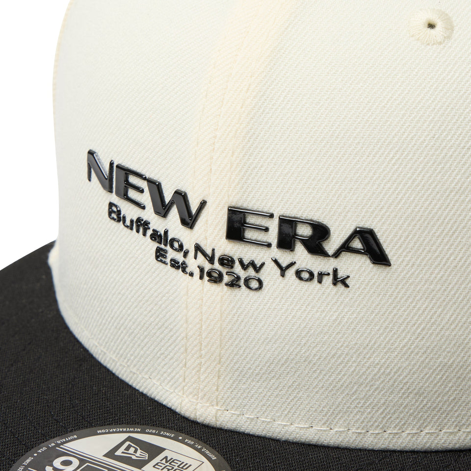 New Era FCGキャップ ホワイト/グレー 9FIFTY youth-9fifty-pinstripe-