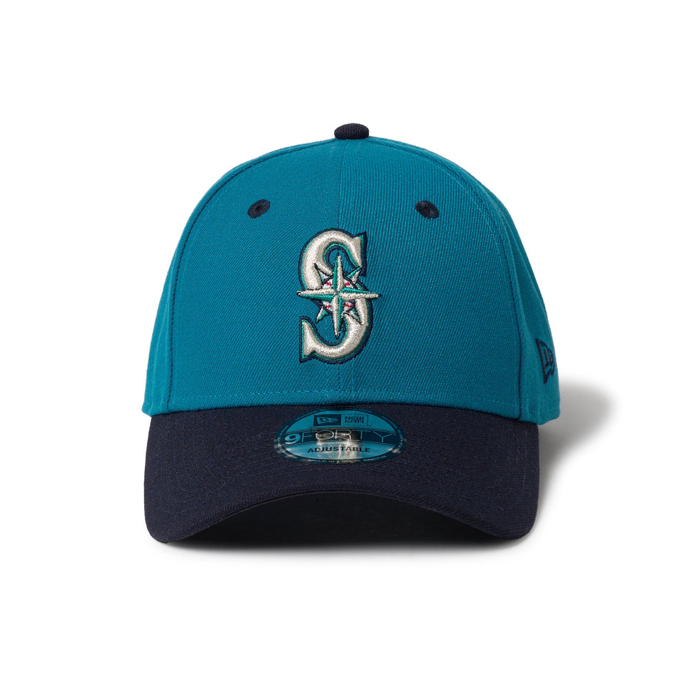 9FORTY 2 - Tone Woven Label シアトル・マリナーズ シャークティール ネイビーバイザー - 14667824 - OSFM | NEW ERA ニューエラ公式オンラインストア