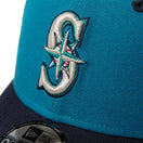 9FORTY 2 - Tone Woven Label シアトル・マリナーズ シャークティール ネイビーバイザー - 14667824 - OSFM | NEW ERA ニューエラ公式オンラインストア
