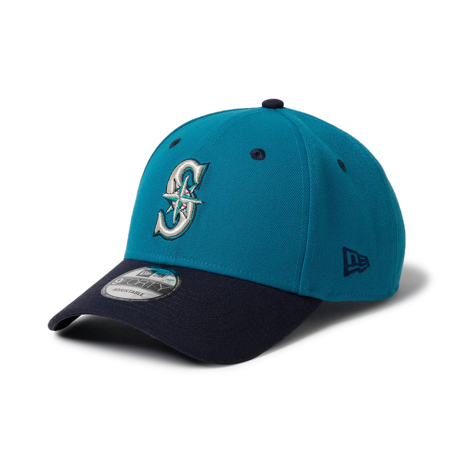 9FORTY 2 - Tone Woven Label シアトル・マリナーズ シャークティール ネイビーバイザー - 14667824 - OSFM | NEW ERA ニューエラ公式オンラインストア